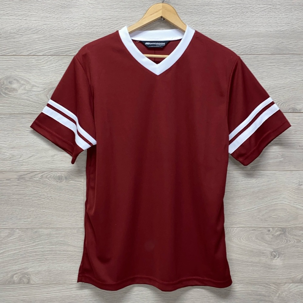 Men’s Maroon Baseball Style Jersey Shirt.
